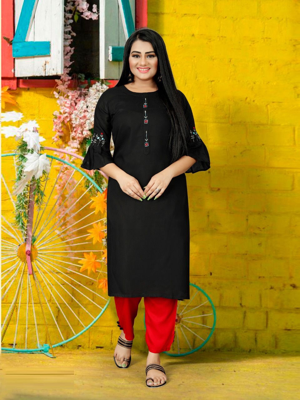 Man Mohini 1 Fancy Ethnic Wear Rayon Designer Kurti With Bottom Collection